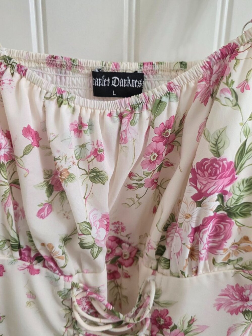 Floral Dress for Women Wedding Guest Sundress with Pockets | Sleeveless Milkmaid - Picture 5 of 5